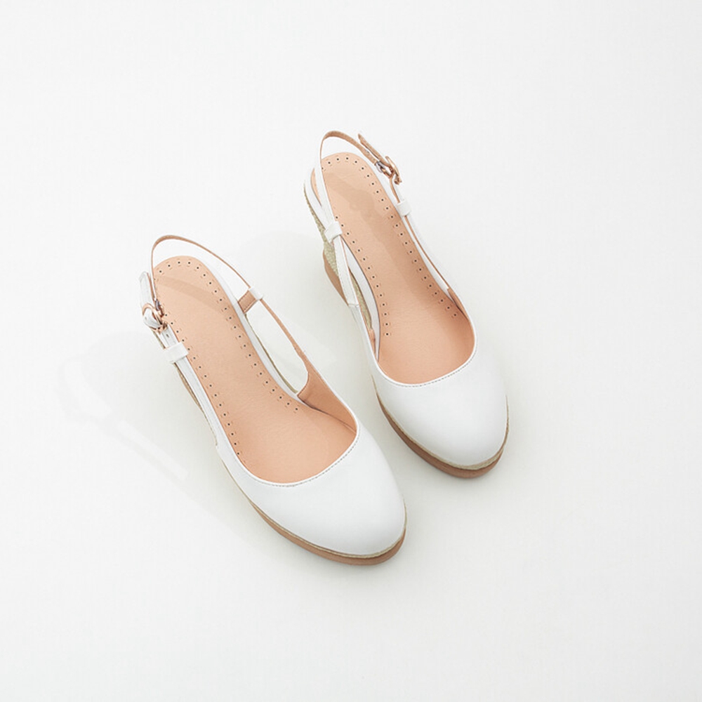 Wedge Espadrille Women - Damskie sandały na koturnie z paskami