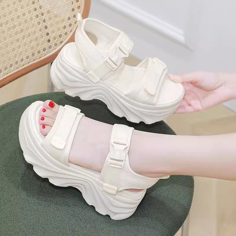 Wedge Espadrille Women - Nowe Damskie Sandały na Platformie Plażowe