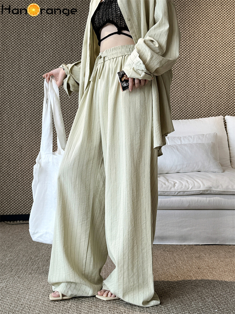 HanOrange 2026 Letni lniany ze – Linen Pant Wide recenzja i cena