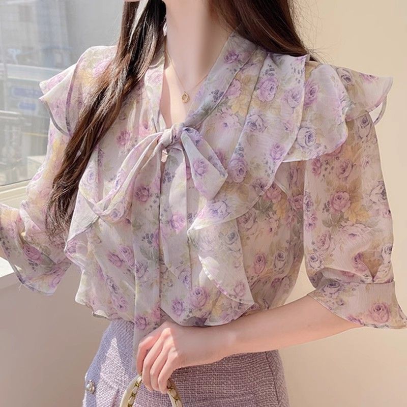 Damska bluzka z krótkim rękawe – Romper Floral Print recenzja i cena