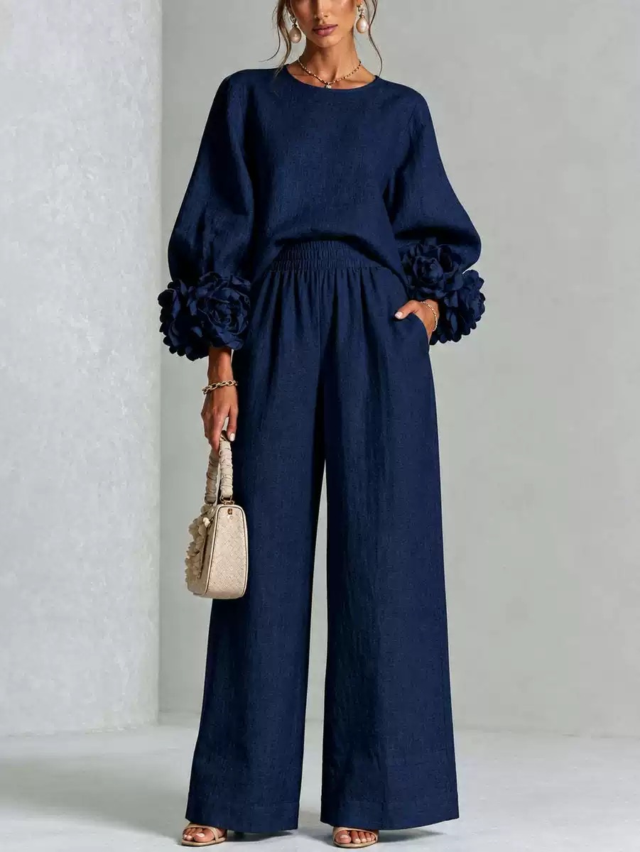 Damski lniany dwuczęściowy zes – Linen Pant Wide recenzja i cena