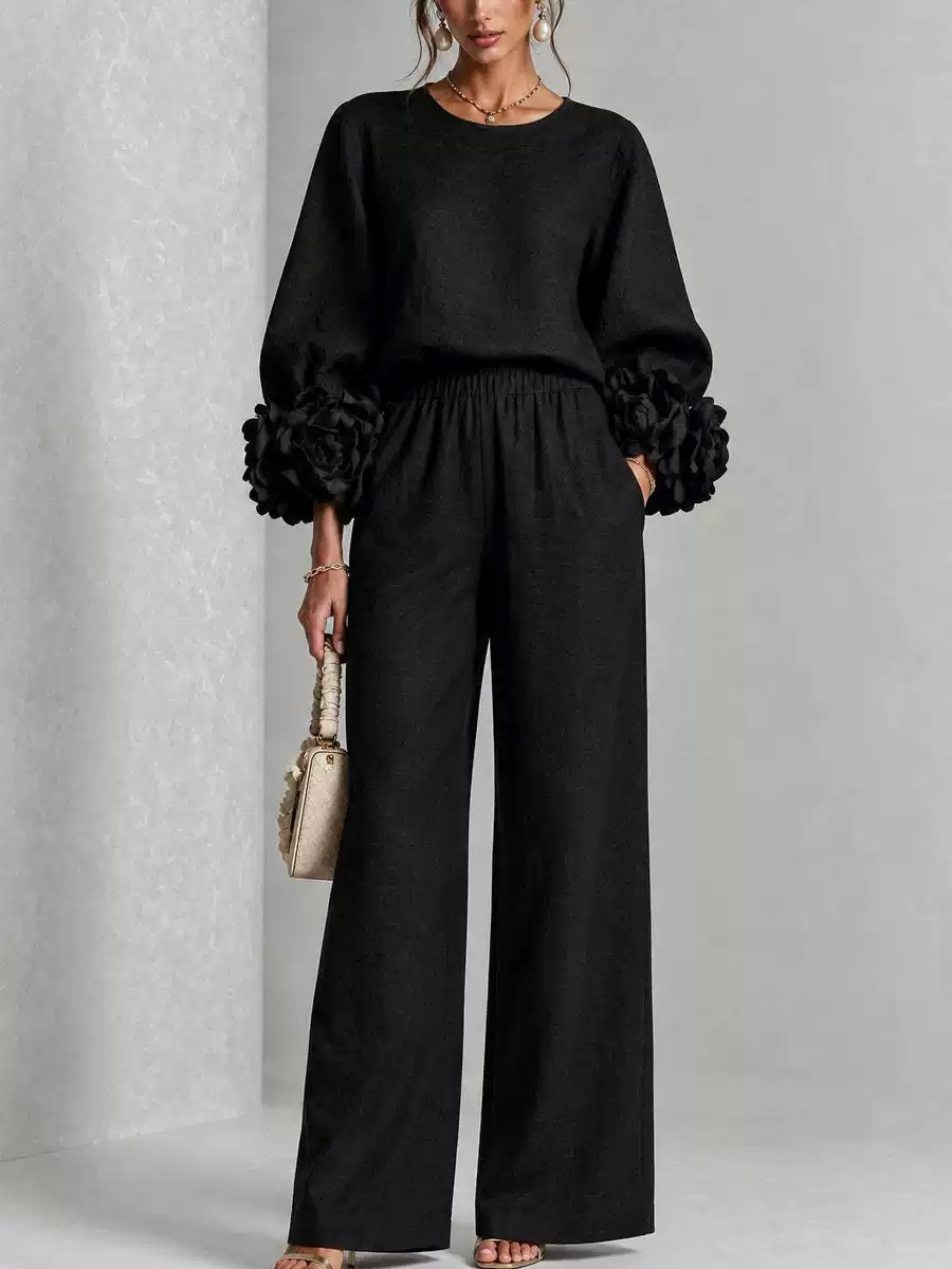 Damski lniany dwuczęściowy zes – Linen Pant Wide recenzja i cena