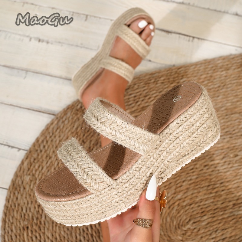 Espadryle na platformie, klapk – Wedge Espadrille Women recenzja i cena