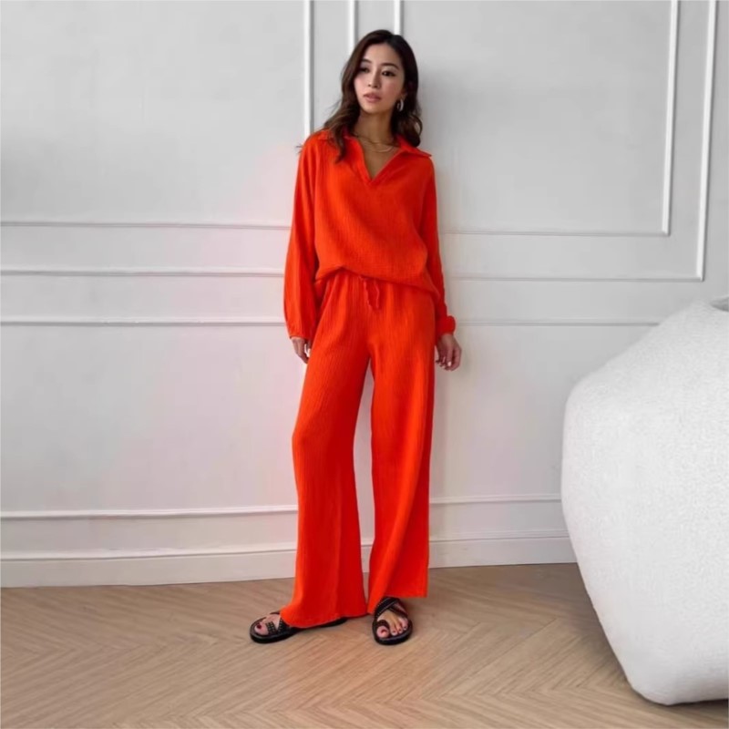 Damski dwuczęściowy komplet: b – Linen Pant Wide recenzja i cena