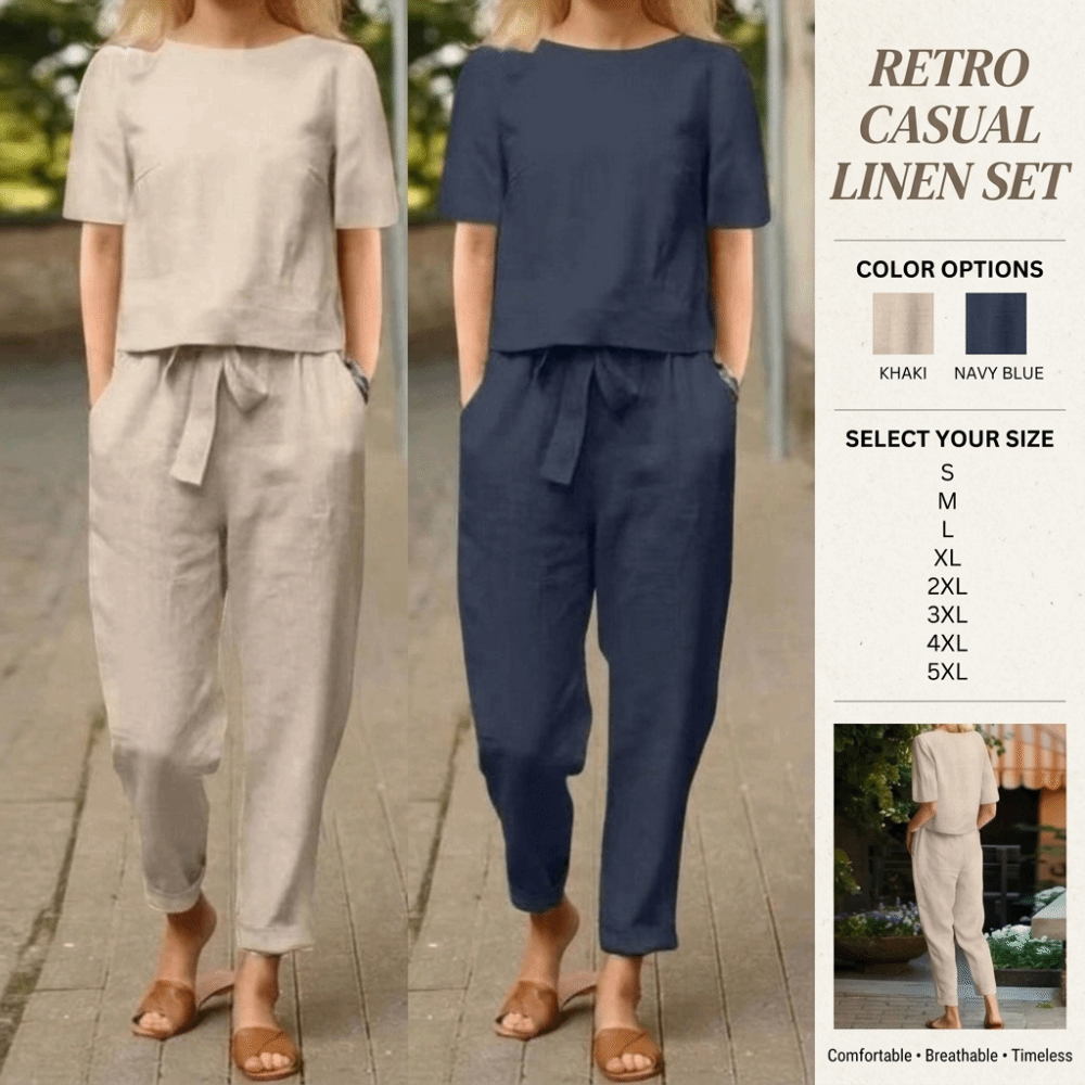 Damski komplet z bawełny i lnu – Linen Pant Wide recenzja i cena