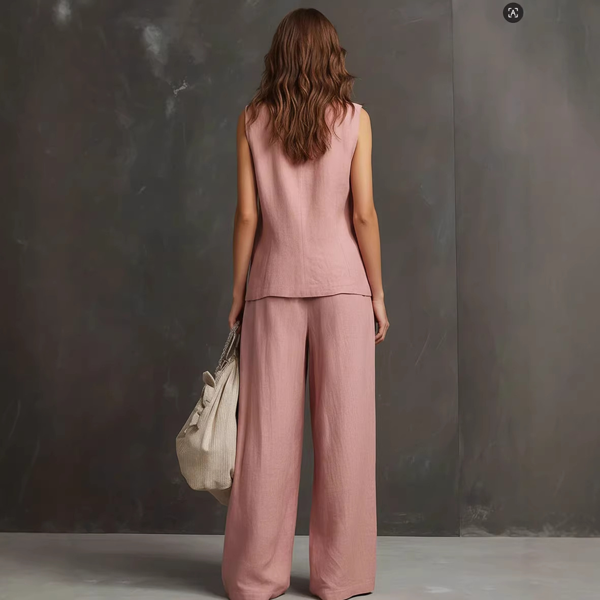 Letni damski komplet w stylu l – Linen Pant Wide recenzja i cena