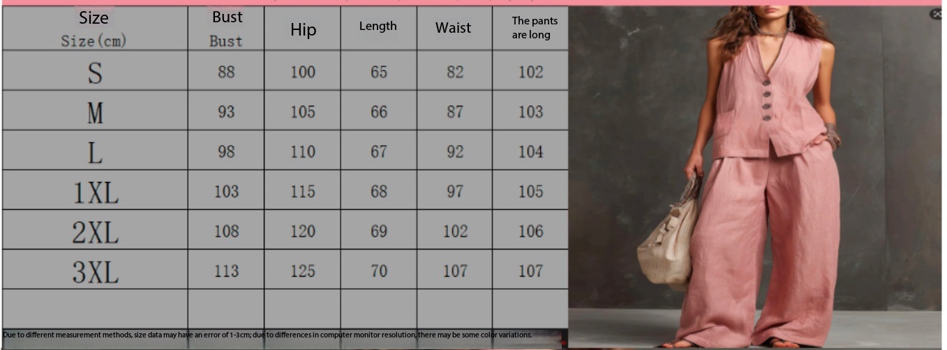 Letni damski komplet w stylu l – Linen Pant Wide recenzja i cena